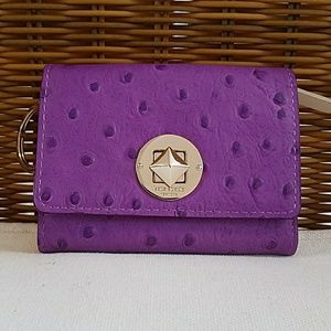 NWOT Kate Spade Purple Ostrich Darla Wallet